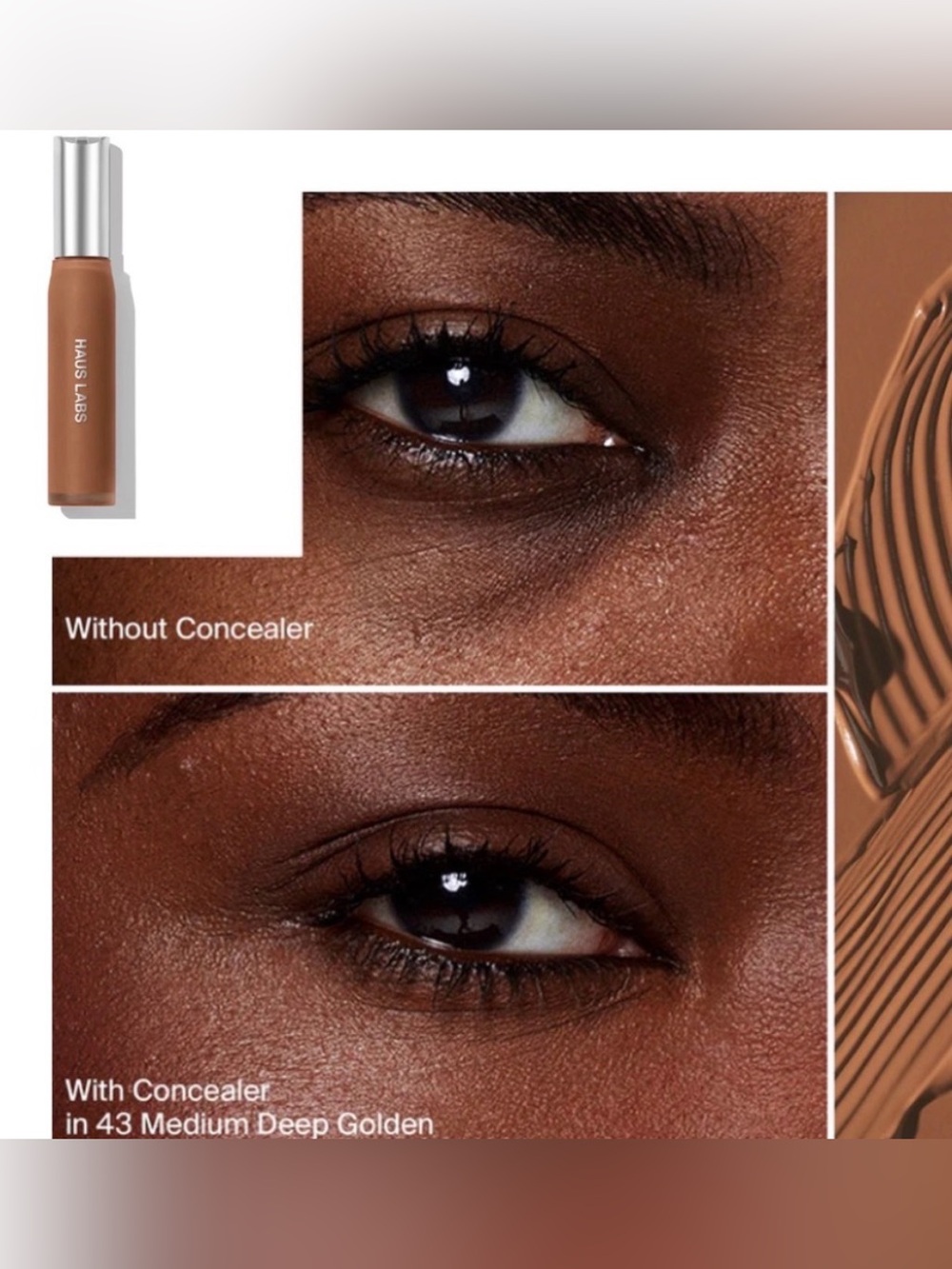 Haus Labs By Lady Gaga Concealer 43 Medium Deep Golden - NIB